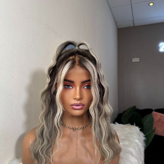 Fulllace Wig Blonde Alopecia hairloss 2020 New Wig Buttermilk Blonde Real Wig for hair Loss | Fine Lace Wigs.com main image 4